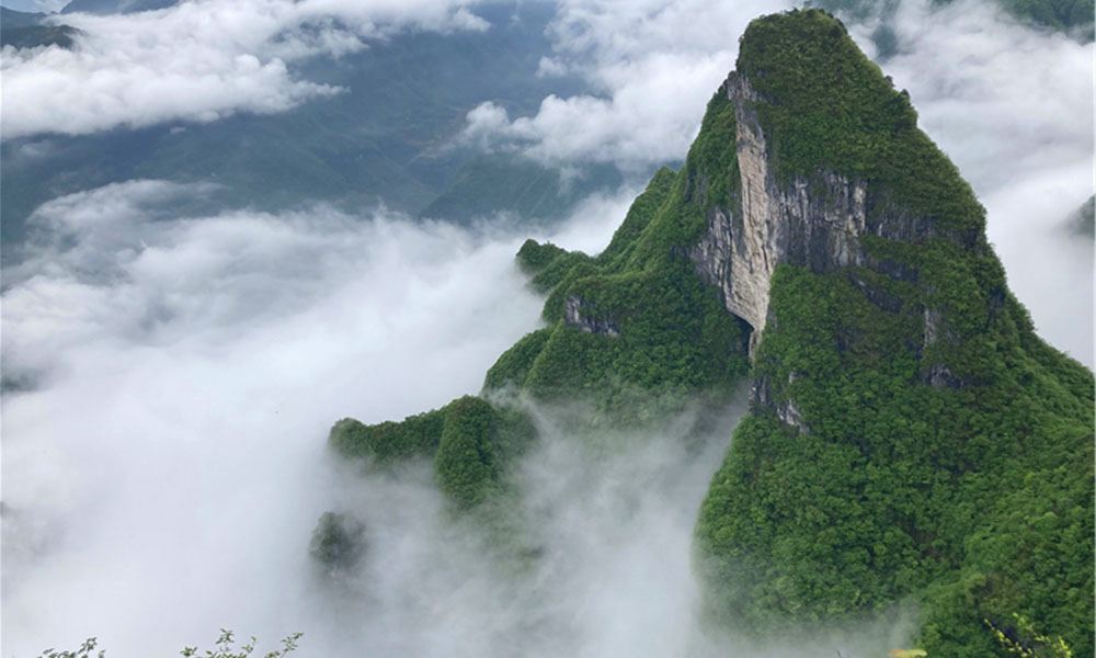 Thất Tinh Sơn là ngọn núi cao nhất ở khu vực với chiều cao 1528m